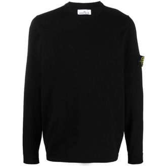 Stone Island Logo-patch Crew Neck Jumper