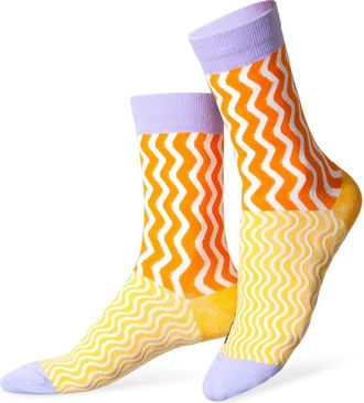 doiy Chicken Ramen 3D Crew Socks in Orange Multi at Nordstrom