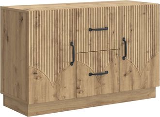 vidaXL Aparador Roble Artisan 89 X 34,5 X 57 Cm Madera De Ingenier&iacute;a Vidaxl