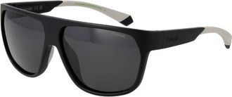 Polaroid Zwarte Plastic Zonnebril