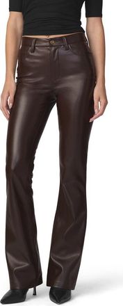 Joe's The Faux Leather Hi Honey Bootcut Pants in Dark Chocolate at Nordstrom, Size 26
