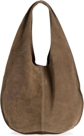 Mango Bolsa Suede Top in Light/pastel Brown at Nordstrom
