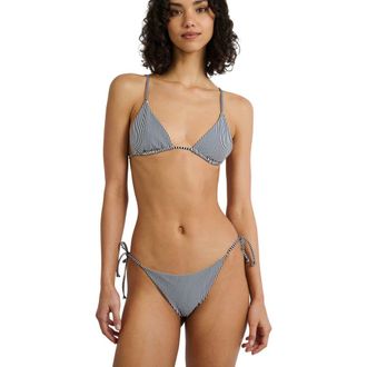 Onia Alexa Bikini Top in Deep Navy/white at Nordstrom, Size Medium