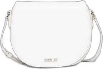 Replay Half Moon Crossbody Bag - Dames - Schoudertassen - Wit - ONE Size - Polyester - Tassen