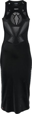Coperni x PUMA cut-out detail midi dress - women - Polyamide/Elastane - L - Black