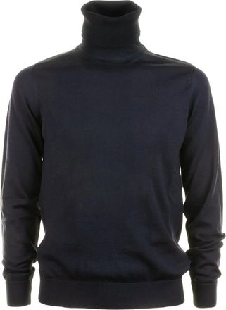 Alpha Studio Maglione a collo alto - Blu