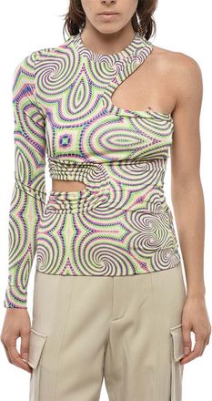 Stella McCartney Multicolor One Shoulder Top