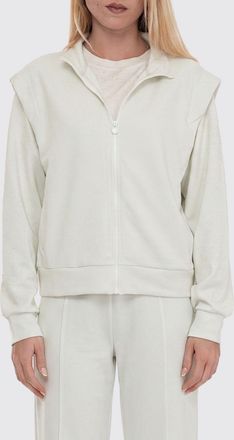 Emporio Armani Felpa con zip in misto modal con strass