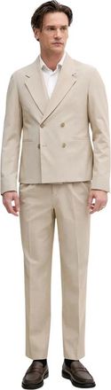 Lindbergh Pak - Heren - Business pakken - Beige - L - Katoen - Kostuums