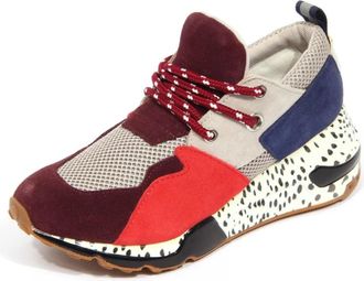 Steve Madden Bordeaux Multicolor Cliff Damesschoenen - Dames - Sneakers - Veelkleurig - 37 EU - Schoenen
