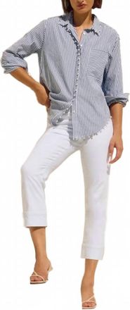 Joseph Ribkoff Slim Fit Cropped Jeans In White