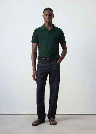 Mango Polo misto cotone slim-fit verde scuro - Uomo - XXL - MANGO MAN