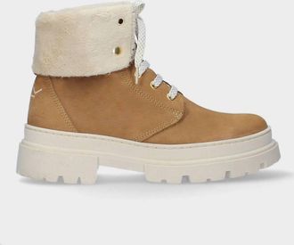 MLV Womens Chunky Ankle Boot In Camel