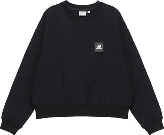 New Balance (WMNS) New Balance Logo Sweatshirt Asia Sizing Black 5CC37142-BK