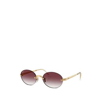 Ray-Ban Sunglasses, unisex, Yellow, Size: 54 MM x A$Ap Rocky Rimless Sunglasses