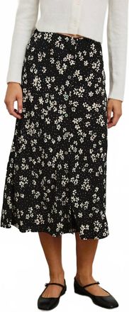 Rails Rosetta Midi Skirt In Noir Floral