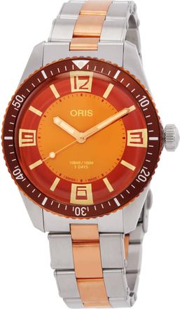 Oris Divers Sixty-Five Collective C.04 Automatic Brown Dial Watch 01 400 7772 4316-Set