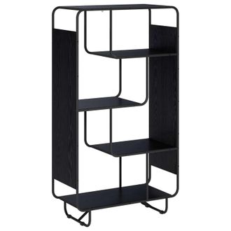 vidaXL Aparador Alto Roble Negro 80 X 37.5 X 144 Cm Vidaxl