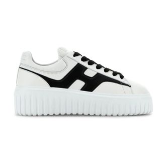 Hogan H-Stripes Sneakers - Dames - Sneakers - Wit - 38 1/2 EU - Leer - Schoenen