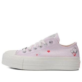 Converse (WMNS) Converse Chuck Taylor All Star Lift Platform Y2K Heart Low Top Pale Pink A09115C