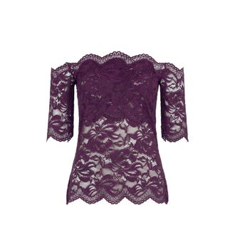 Paco Rabanne Layered-lace Off-shoulder Top