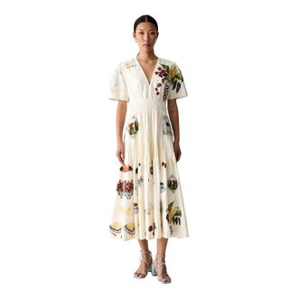 Farm Rio Mujer, Vestidos, Beige, Talla: M