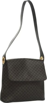 Celine Pre-owned Shoulder Bags, female, Black, Size: ONE SIZE Pre-owned Vintage Canvas Shoulder Bag