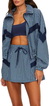 Beach Riot Casen Print Front Zip Jacket in Twilight T at Nordstrom, Size X-Small