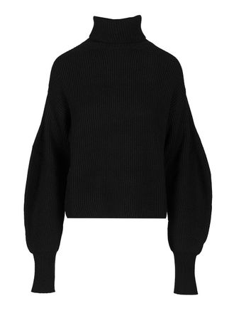 P.A.R.O.S.H. P. A.R. O.S. H.-Oversized Turtleneck Sweater Knitwear Nero-Donna