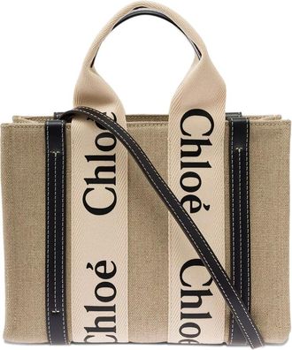 Chloé Borsa tote Woody piccola - Toni neutri