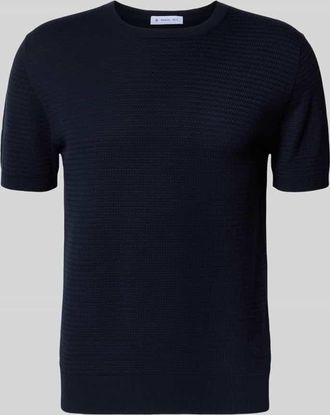 Manuel Ritz Strickshirt mit Rundhalsausschnitt in Marine, Gr&ouml;&szlig;e XXL