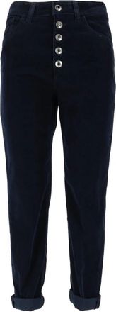 Dondup Pantalone Koons BOT Gioie - Dames - Cropped Jeans - Blauw - W28 - Jeans
