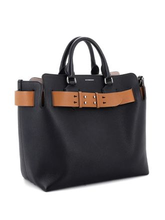 Burberry Belt Leather Medium tote bag - Zwart