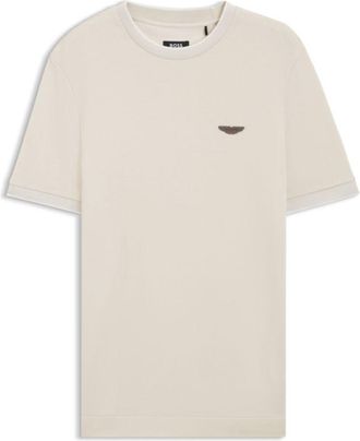 BOSS x ASTON MARTIN T-shirt in wool-cotton jacquard