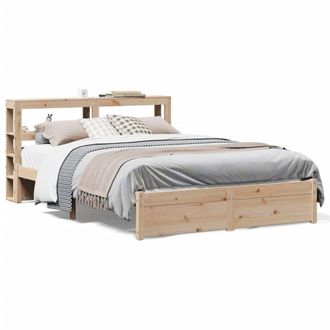 Berkfield Home Bed Frame with Headboard without Mattress 160x200 cm in Light Brown