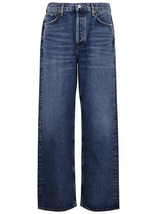A Gold E Agolde Low Slung Baggy Wide-leg Jeans - Blue - 30 (W30 / UK 12 / M)