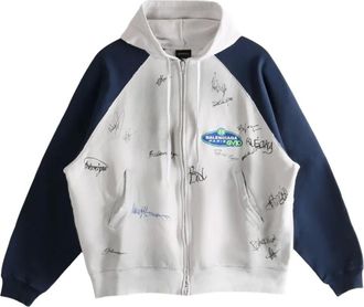 Balenciaga Banana Raglan Oversized zip graphic hoodie - men - Cotton - S - Neutrals