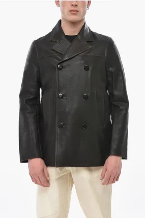 Namacheko Double-Breasted Leather Jacket size S