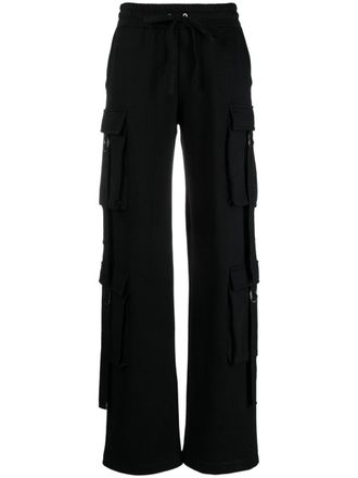 Blumarine straight-leg cotton cargo trousers - women - Cotton - M - Black