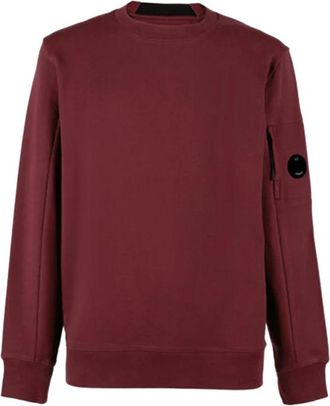 C.P. Company Licht Fleece Sweatshirt - Heren - Sweatshirts - Rood - M - Katoen - Hoodies & sweatvesten