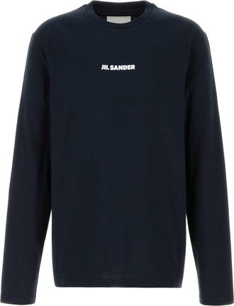 Jil Sander Midnight Blue Cotton T Shirt