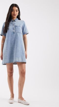 Jack & Jones Vestito corto in denim azzurro-Blu