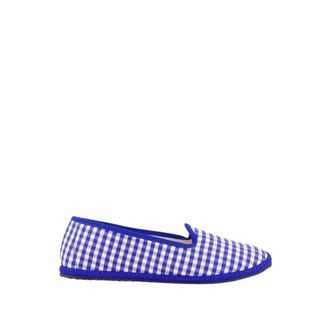 Vibi Venezia Loafers, female, Blue, 7 UK, Blue Checked Slip-On Loafers