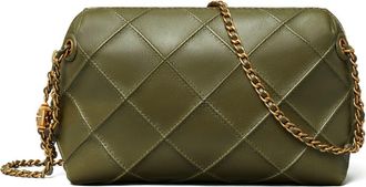 Tory Burch Fleming Soft Leather Crossbody Bag in Dark Olive at Nordstrom