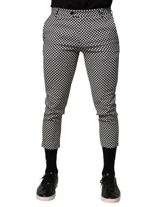 Daniele Alessandrini Checke Men Cropped Mens Pants (Pre-Owned)
