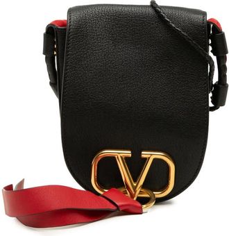 Valentino Pre-owned Valentino Goatskin VRing Crossbody Ladies UTLIY7H3SOSQ0TVI