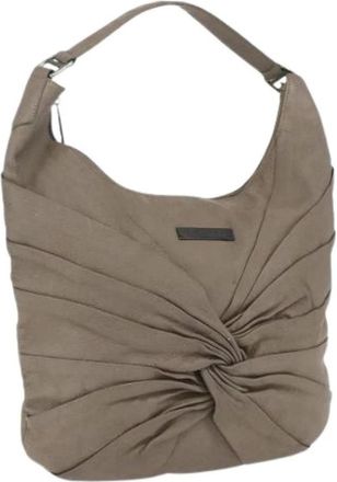 Burberry Pre-owned Leren Schoudertas - Dames - Vintage Schoudertas - Bruin - ONE Size - Leer - Vintage