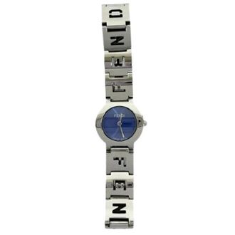 Fendi Pre-owned Vintage Polshorloge - Dames - Vintage Horloges - Blauw - ONE Size - Vintage