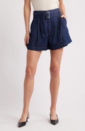 Frame Denim The Paperbag Belted Denim Shorts in Rinse at Nordstrom Rack, Size 27
