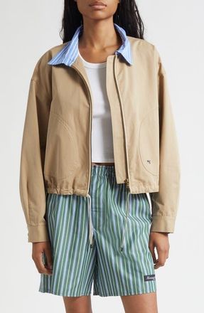 HommeGirls Cotton Parachute Jacket in Khaki at Nordstrom, Size Medium